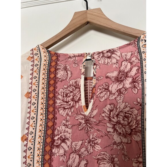 American Eagle Boho Tassel Embroidered Floral Peasant Top - Women's S - Picture 4 of 11